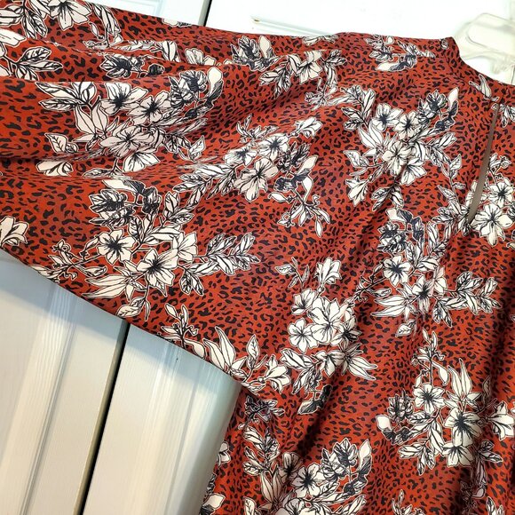 Amanda Uprichard Cheetah Leopard Floral Satin Mini Dress - Picture 5 of 10